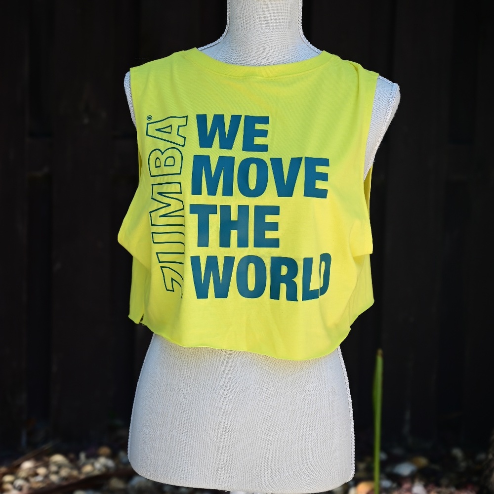 Like New Zumba We Move the World Crop Top